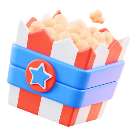 Palomitas  3D Icon