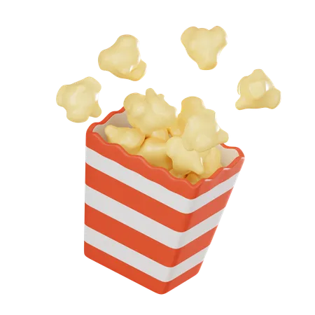 Palomitas  3D Icon