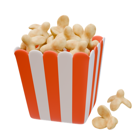 Palomitas  3D Icon