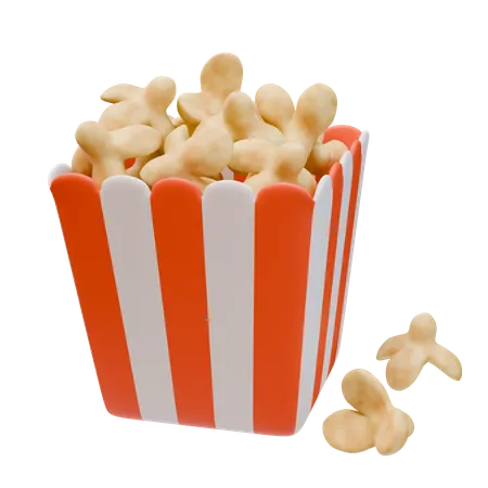 Palomitas  3D Icon