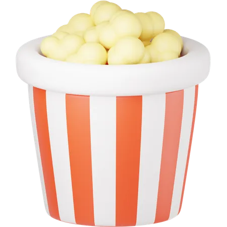 Palomitas  3D Icon