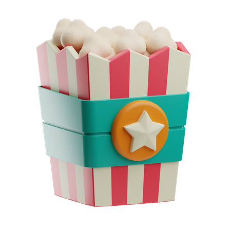 Palomitas  3D Icon