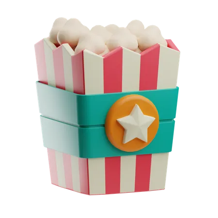 Palomitas  3D Icon