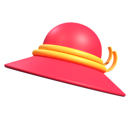 Chapeau paméla  3D Illustration