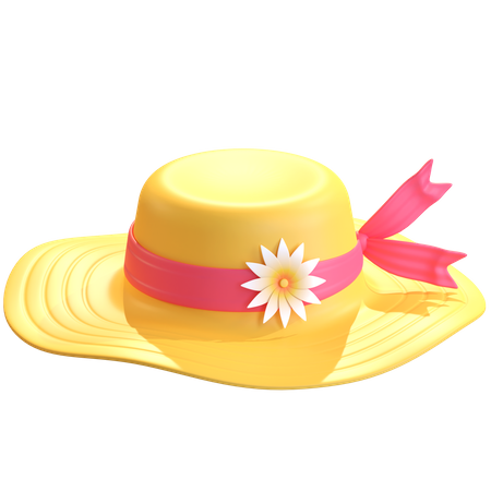 Chapeau paméla  3D Illustration