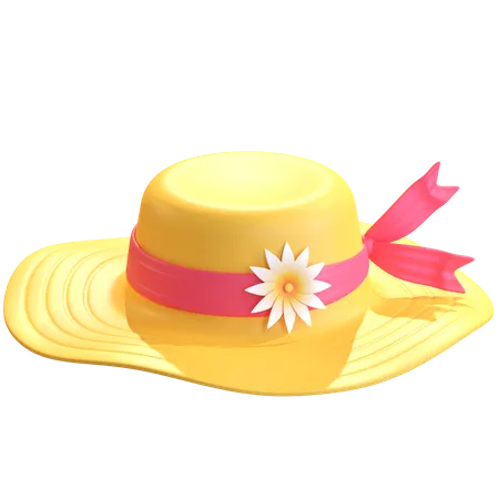 Chapeau paméla  3D Illustration