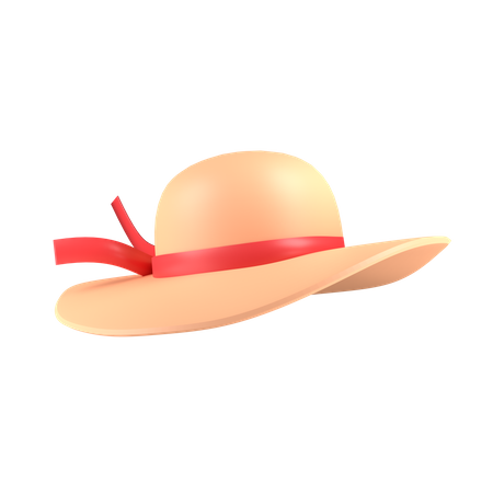 Chapeau paméla  3D Illustration