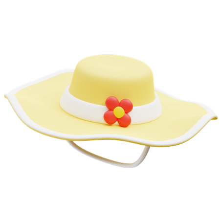 Sombrero pamela  3D Icon