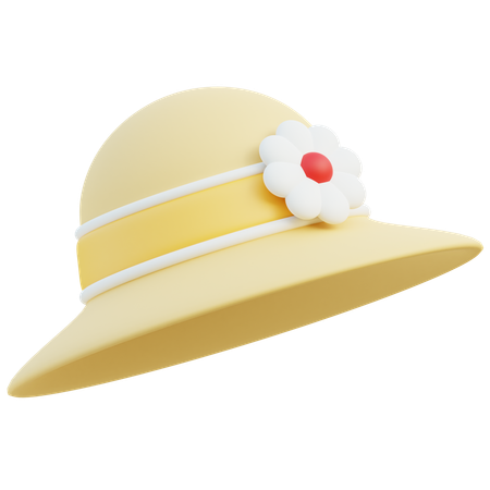 Sombrero pamela  3D Icon