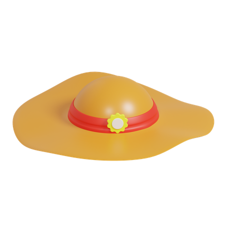 Sombrero pamela  3D Icon