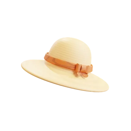 Sombrero pamela  3D Illustration