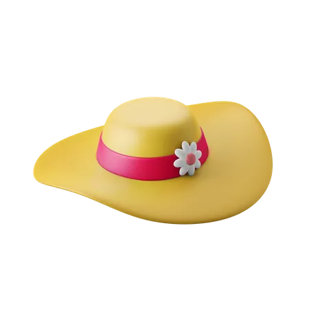 Sombrero pamela  3D Icon