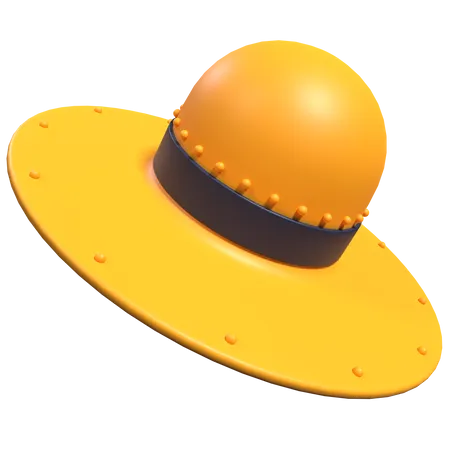 Sombrero pamela  3D Icon