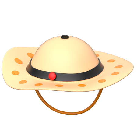 Sombrero pamela  3D Icon