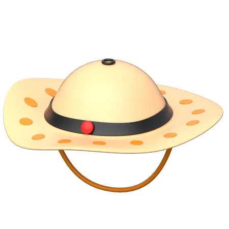 Sombrero pamela  3D Icon