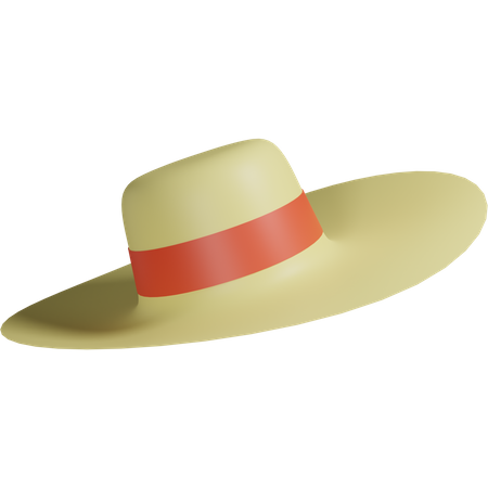 Sombrero pamela  3D Icon