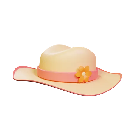 Sombrero pamela  3D Icon