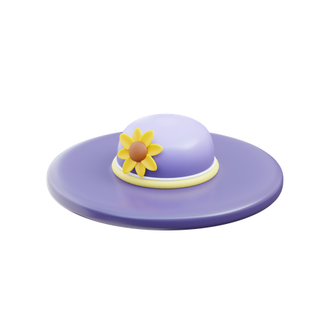 Sombrero pamela  3D Icon