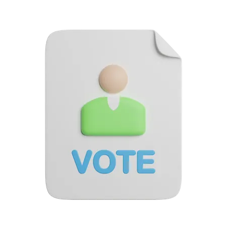 Pamphlet Vote Choice 3D Icon