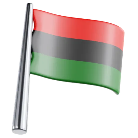 Pan-African Flag  3D Icon