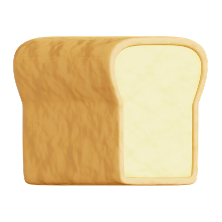 Pan blanco  3D Icon