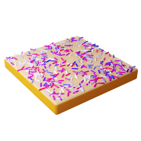 Pan blanco con meses  3D Icon