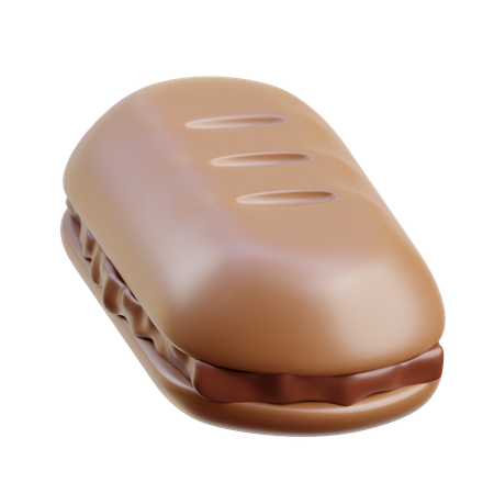 Pan de chocolate  3D Icon