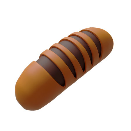 Pan de chocolate  3D Icon