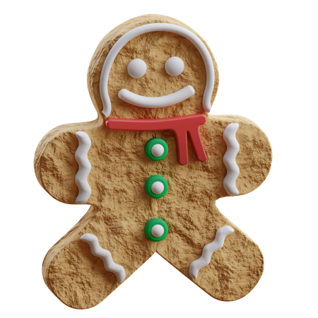 Pan de jengibre  3D Icon