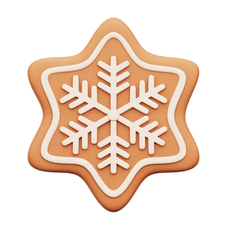 Pan de jengibre de nieve  3D Icon