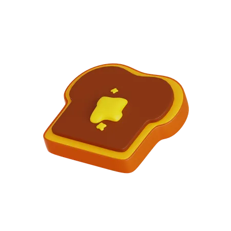 Pan de mantequilla de maní  3D Icon