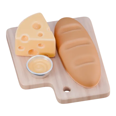 Pan de queso  3D Icon