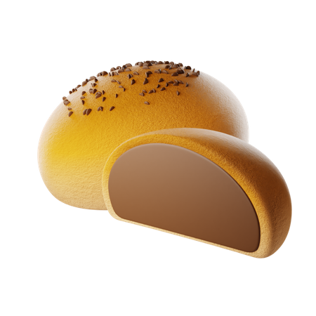 Pan dulce de chocolate  3D Icon