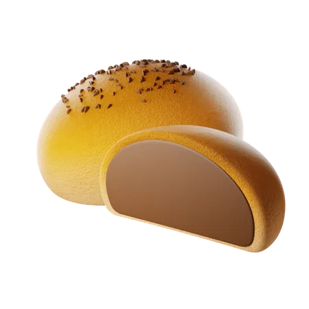 Pan dulce de chocolate  3D Icon