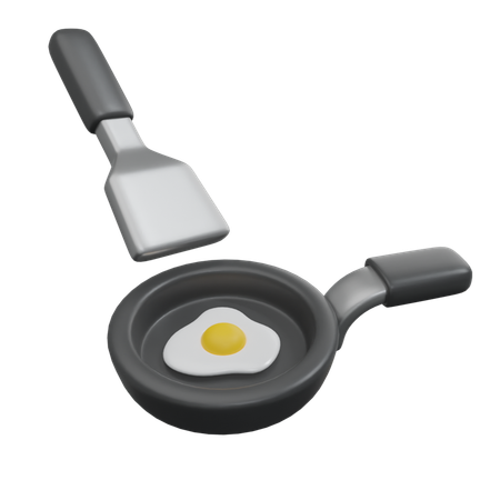 Pan Egg  3D Icon