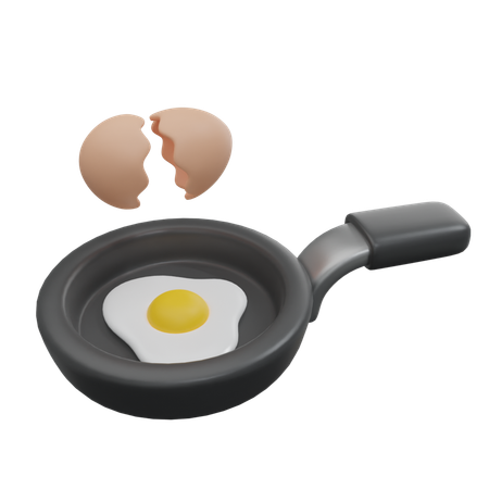 Pan Egg  3D Icon