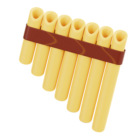 Pan Flute  3D Icon