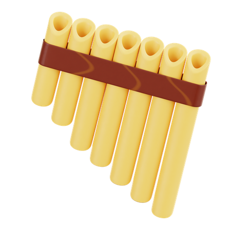 Pan Flute  3D Icon