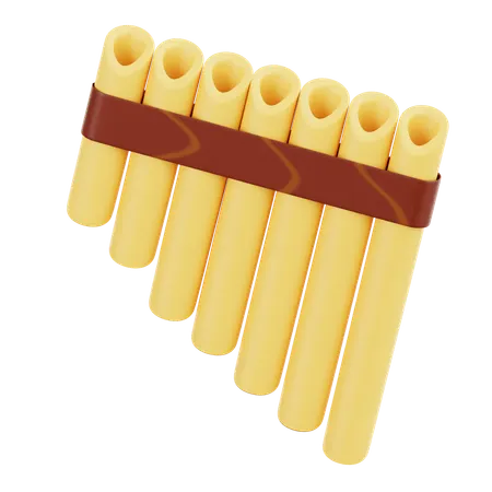 Pan Flute  3D Icon