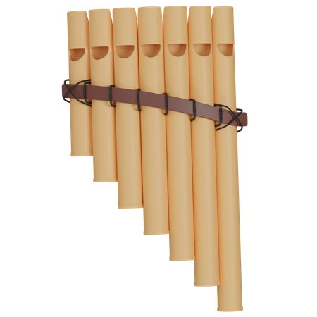 Pan Flute  3D Icon