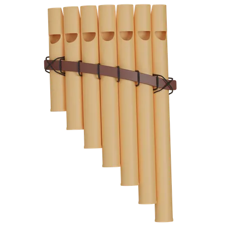 Pan Flute  3D Icon