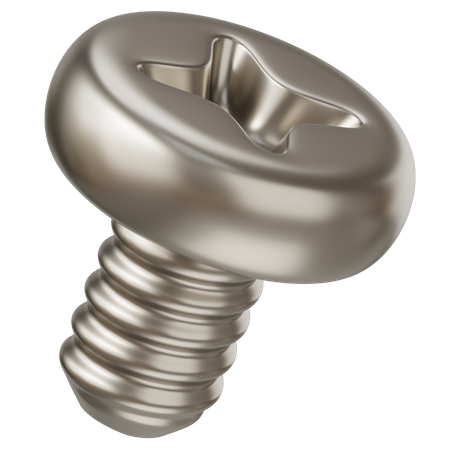 Pan Head Machine Screw  3D Icon