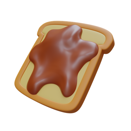 Pan tostado  3D Icon