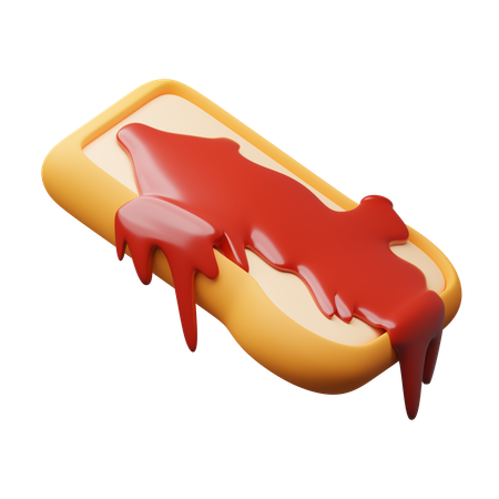 Pan y jamon  3D Icon