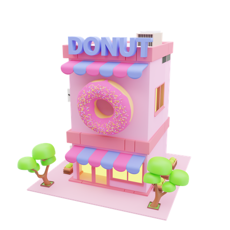 Panadería de donas  3D Icon