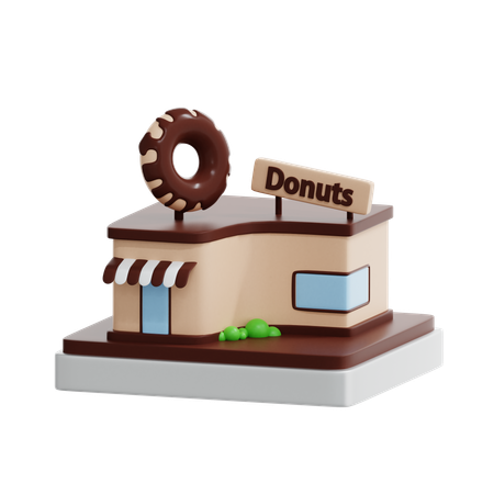 Panadería de donas  3D Icon