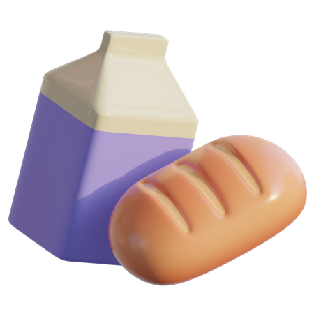 Panadería y lácteos  3D Icon