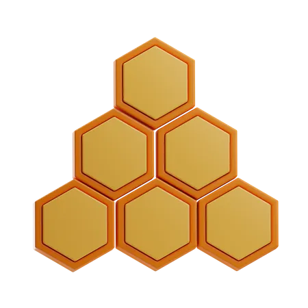Panal de miel  3D Icon