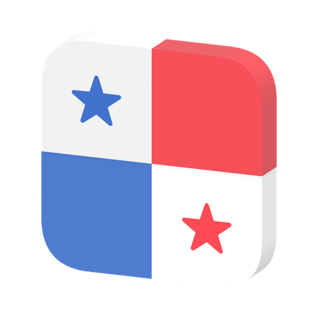 Panama Flag  3D Icon