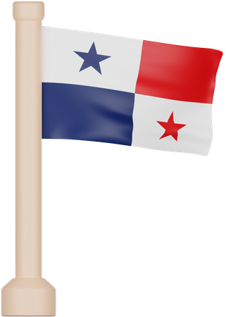Panama Flag 3D Icon